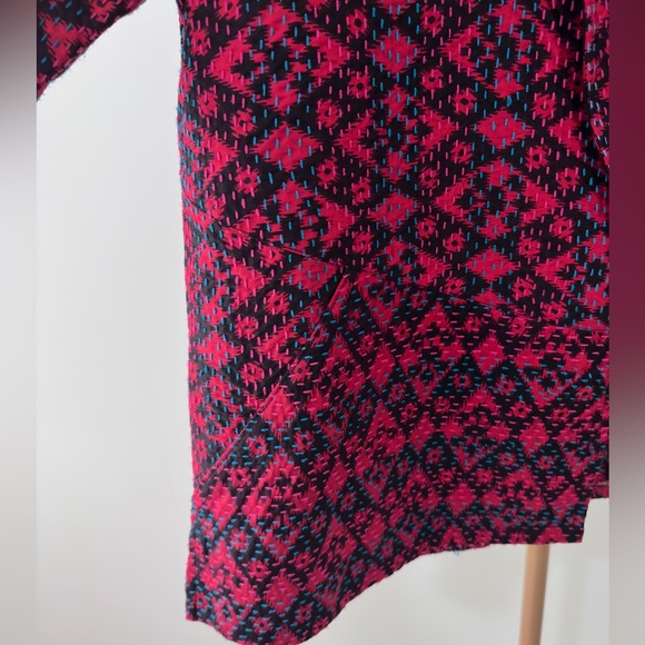 100% Silk Multicolor Blazer / Light Jacket – Size Medium - Picture 9 of 11